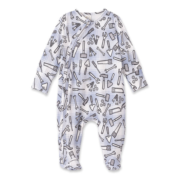 tool-time-bamboo-zipper-romper Tesa Babe - Sophia's StyleBaby Boy Clothes-1